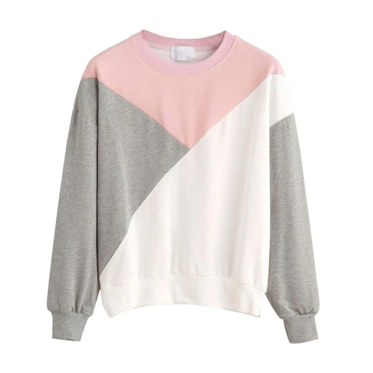 Sudadera casual con cuello redondo
